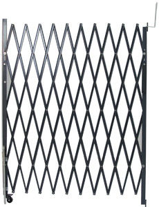 As portas de segurança de dobramento de aço cinzentas para o metal do negócio Scissor porta Unassembled fornecedor