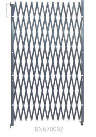 China A porta de segurança expansível rebitada do metal, dobrando-se Scissor portas com suporte 5,5&#039; abre fábrica