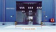 16 pés que abrem portas de dobramento da porta da doca da segurança, porta de segurança dobrável de aço fornecedor