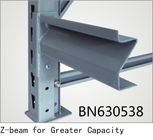 Feixe formado Z de aço resistente ajustável das unidades 12 GA do shelving 60 polegadas de comprimento fornecedor