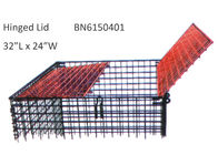 Recipientes industriais do fio BN6150107, recipiente de dobramento da rede de arame 32 x 24 polegadas fornecedor