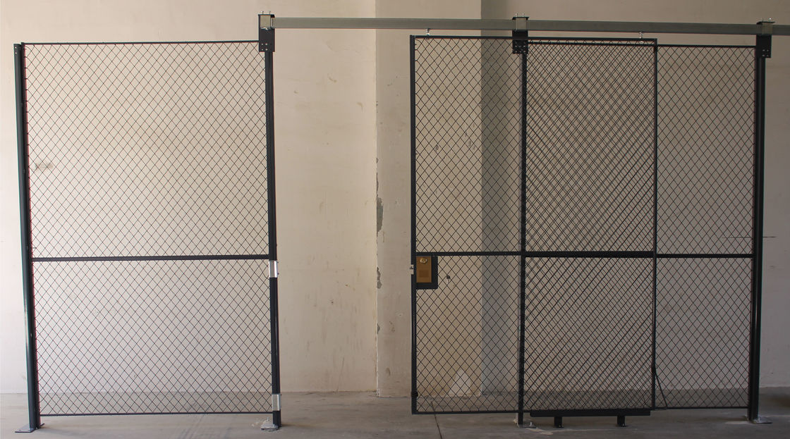 A separação completa da rede de arame da altura almofada a porta da segurança da malha do metal para o sistema de inventário fornecedor