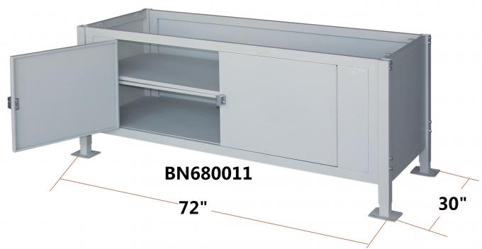 Banco resistente móvel da fundição de aço, tabela de trabalho industrial do armário uma profundidade de 30 polegadas